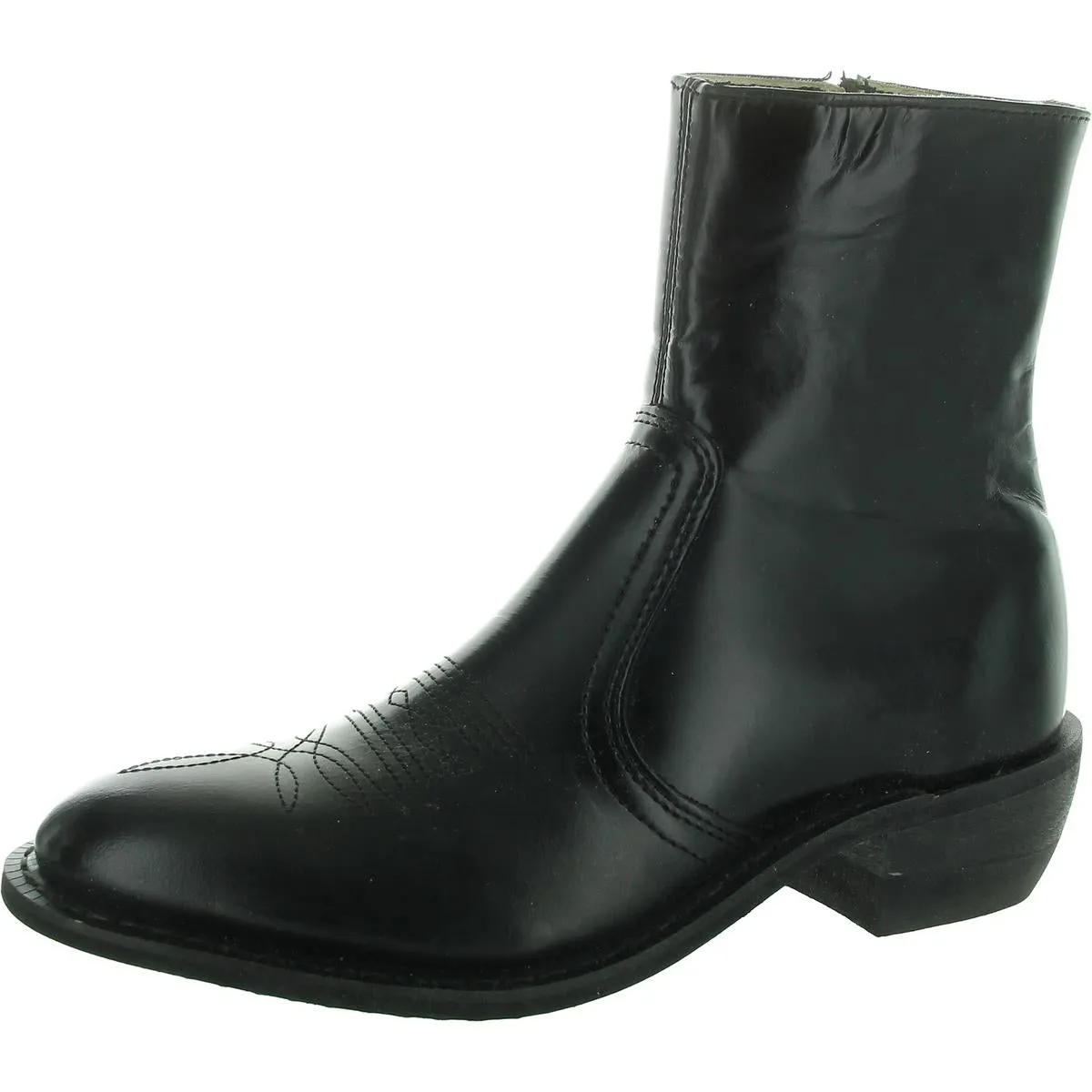 1198  Mens Leather Ankle Cowboy, Western Boots