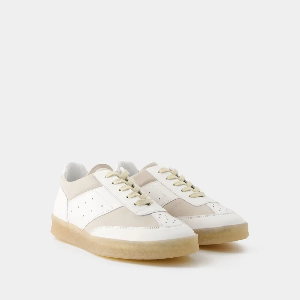 6 Court Sneakers - Leather - White