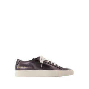 Achilles Shiny Sneakers - Leather - Black