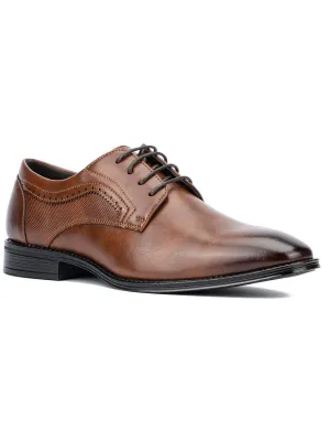 Apollo Mens Faux Leather Lace-Up Loafers