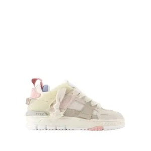 Area Patchwork Sneakers - Synthetic - Beige