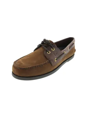 Authentic Original Mens Nubuck Two Tone Boat Shoes