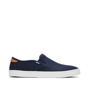 Baja Navy Heritage Canvas Slip On Sneaker