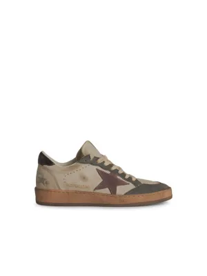 'Ball Star' Beige Leather Sneakers