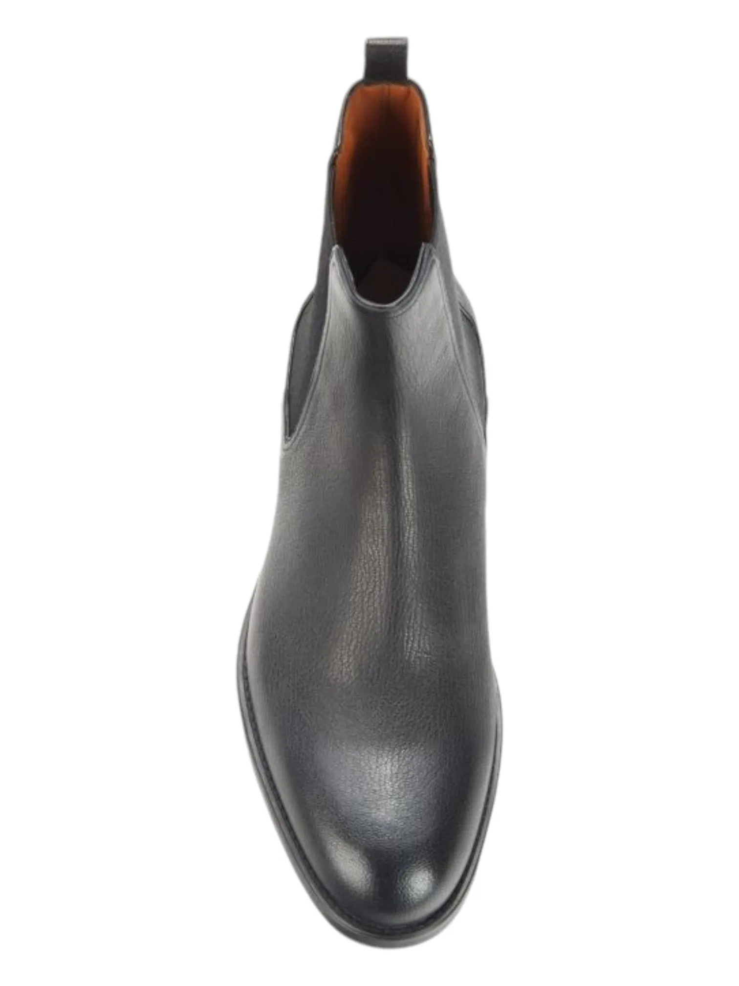 Bally Alan 6230181 Men's Black Goat Grained Leather Chelsea Boots