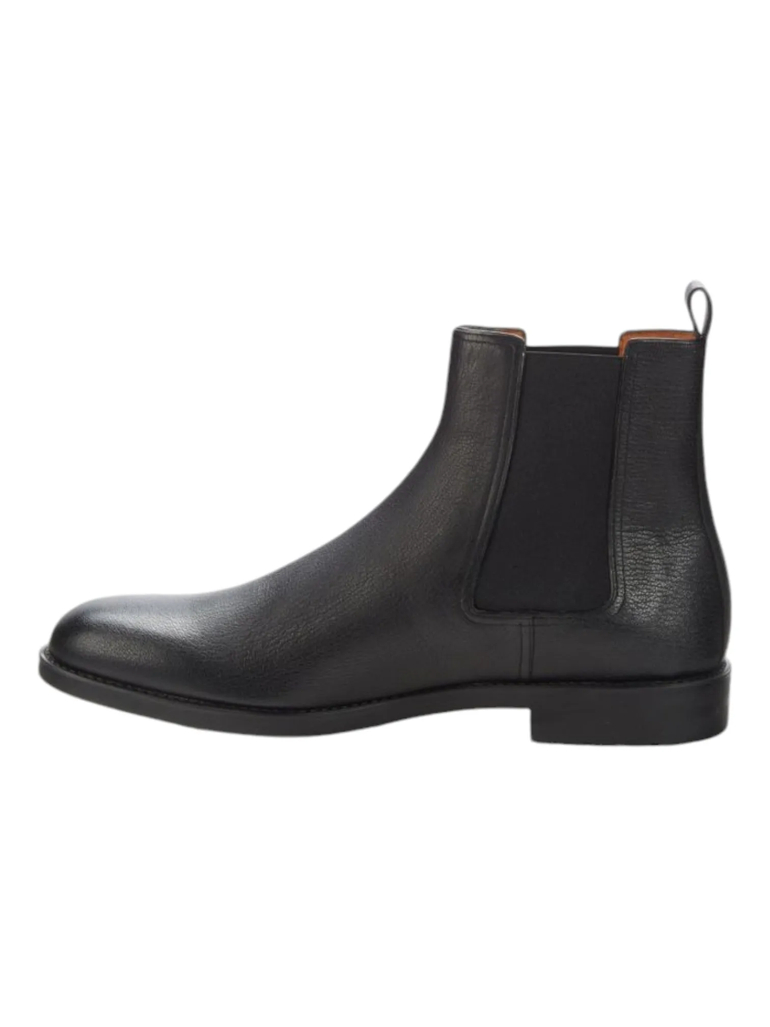 Bally Alan 6230181 Men's Black Goat Grained Leather Chelsea Boots