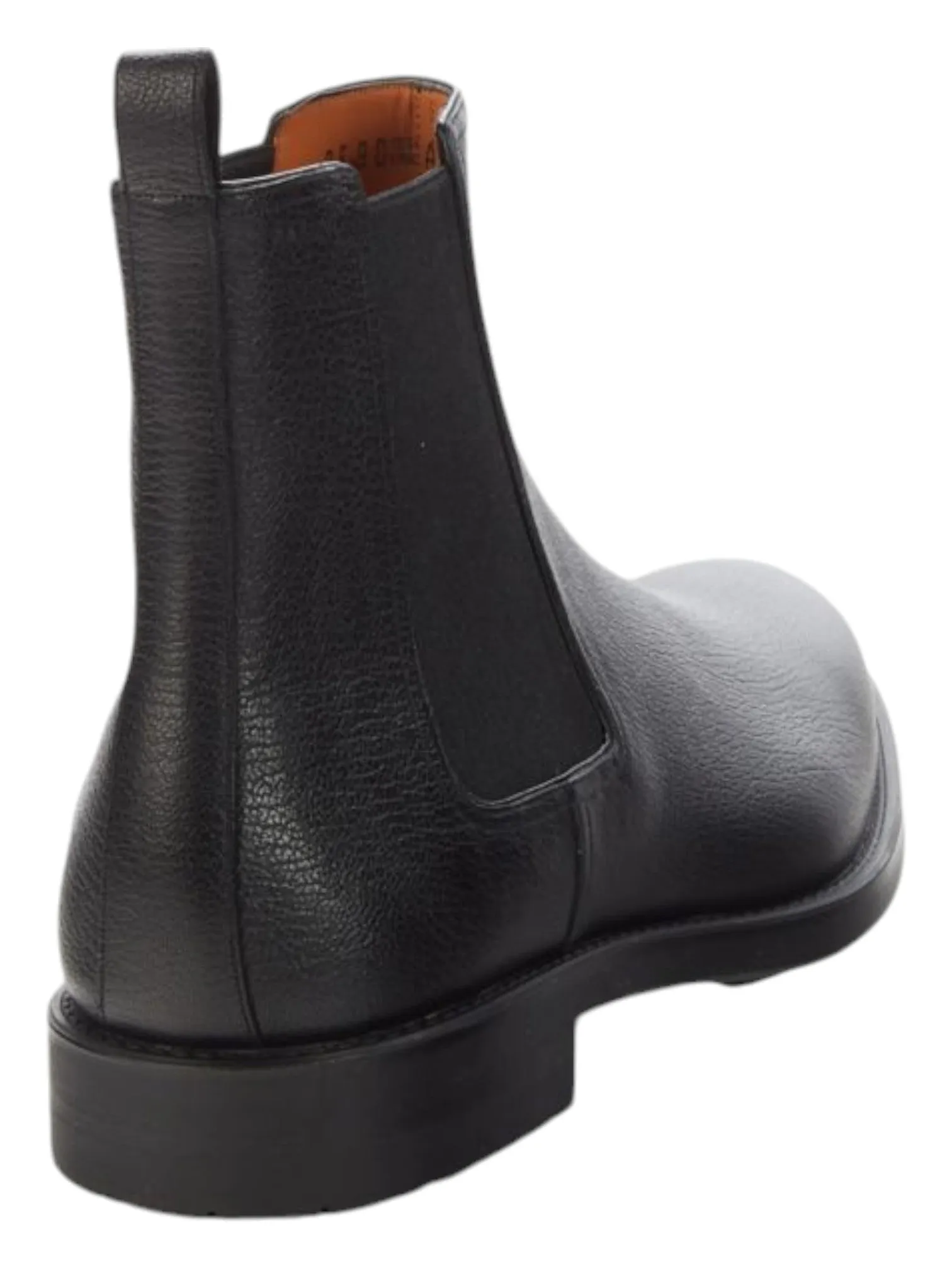 Bally Alan 6230181 Men's Black Goat Grained Leather Chelsea Boots