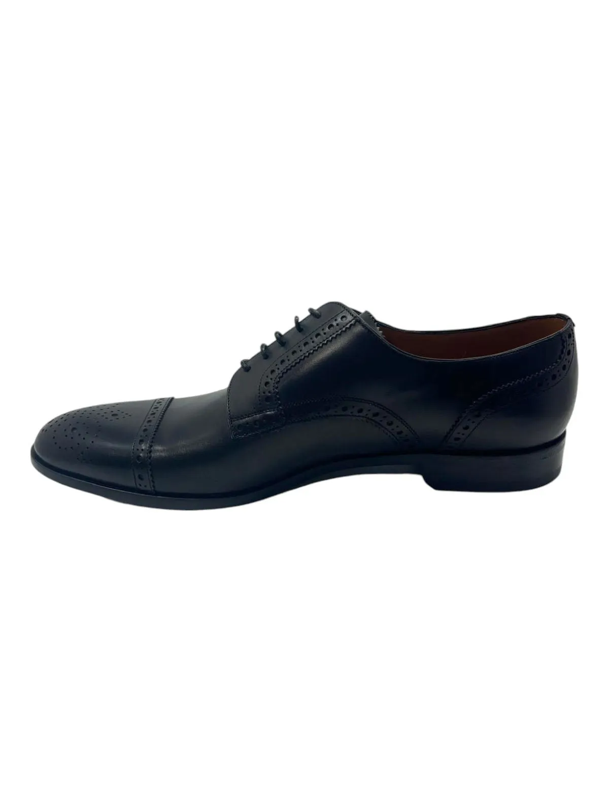 Bally Brooking 6301284 Men's Black Calf Plain Leather Oxford Shoes