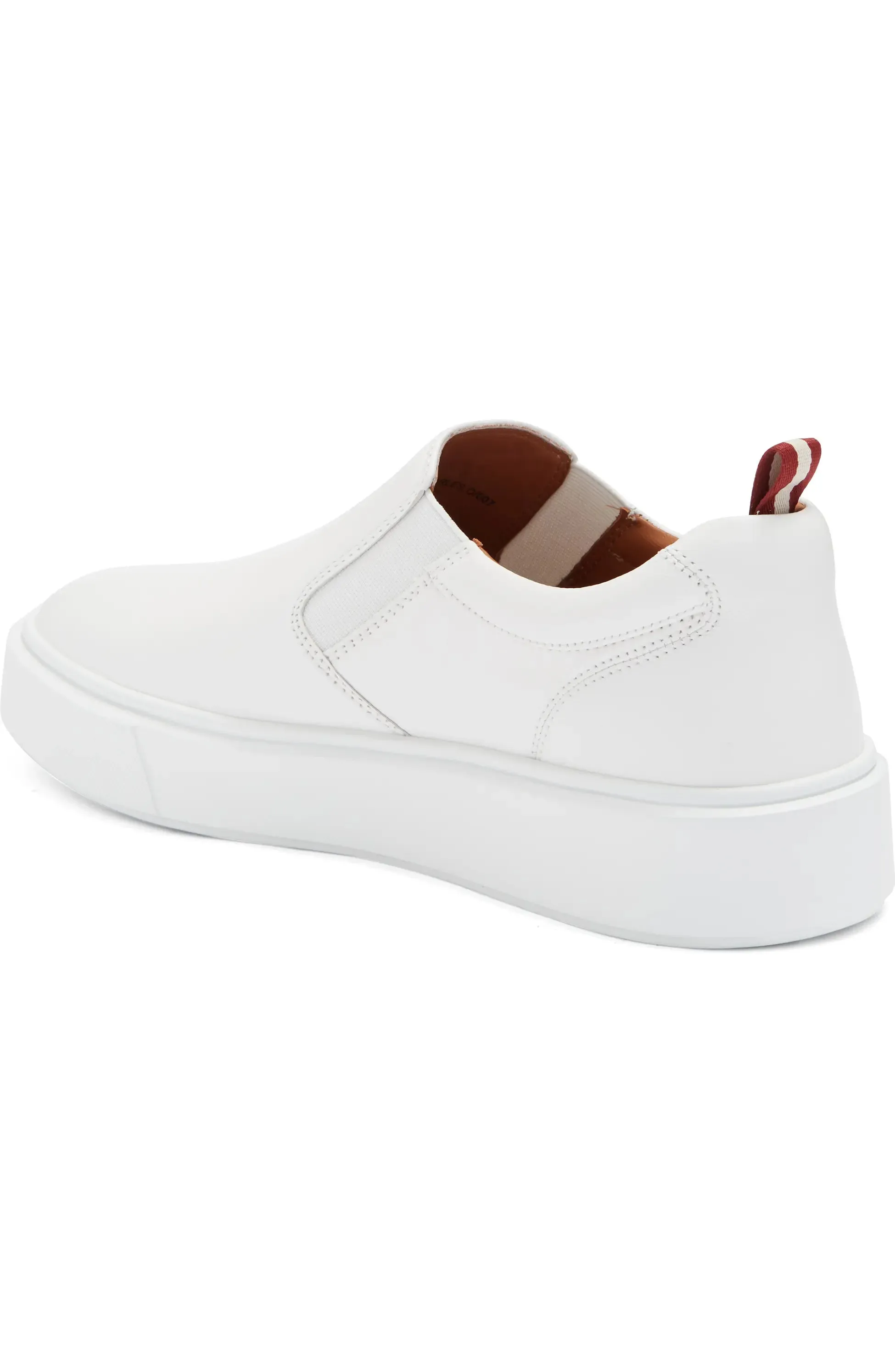 Bally Charles 6240397 Men's White Lamb Leather Sneakers