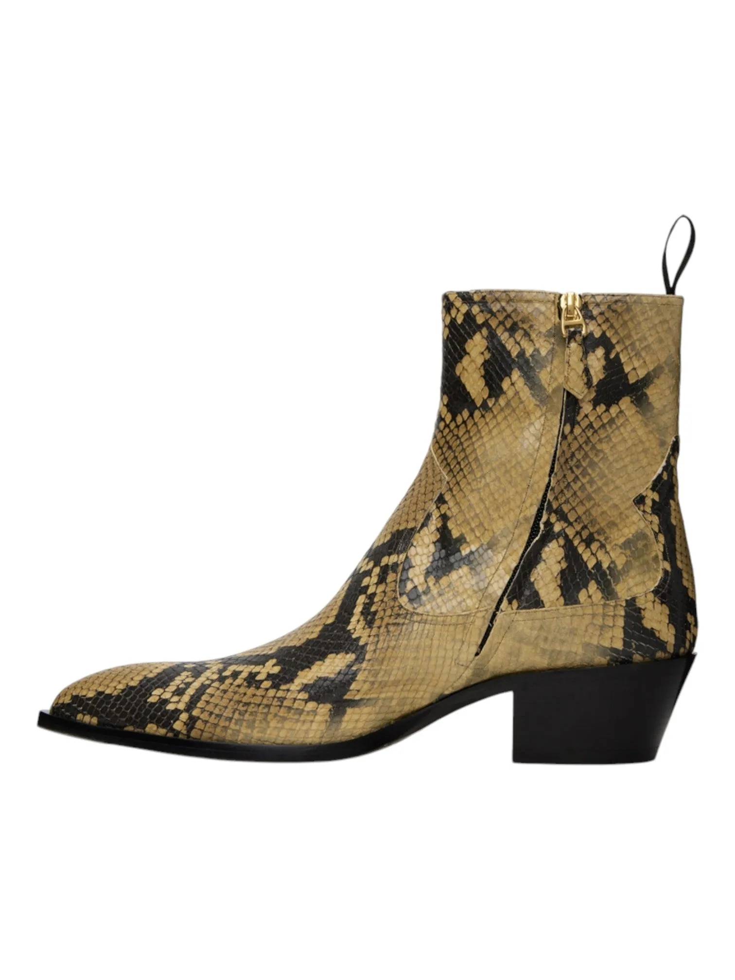 Bally Gaiman 6303990 Men's New RHU Snake Embossed Leather Boots