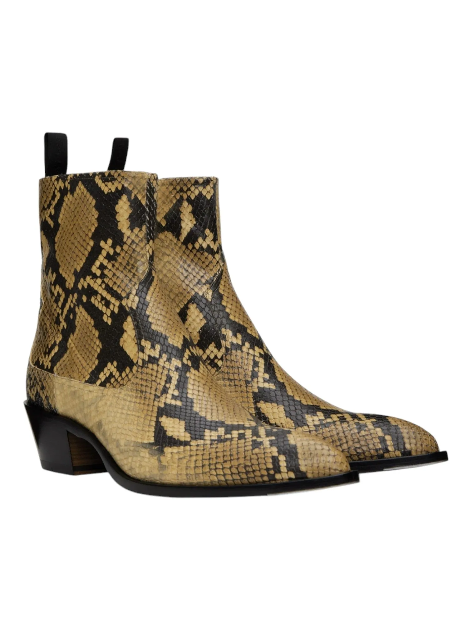 Bally Gaiman 6303990 Men's New RHU Snake Embossed Leather Boots