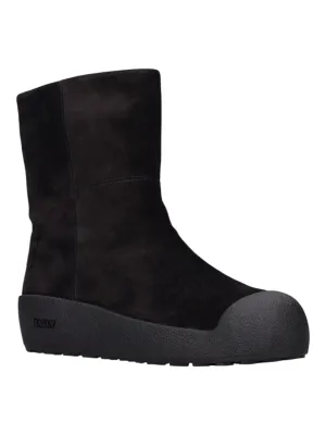 Bally GSTAAD 6302942 Men's Black Suede Leather Shirling Lined Boots
