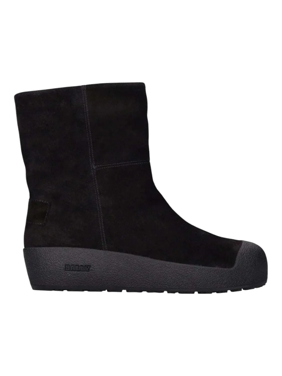 Bally GSTAAD 6302942 Men's Black Suede Leather Shirling Lined Boots