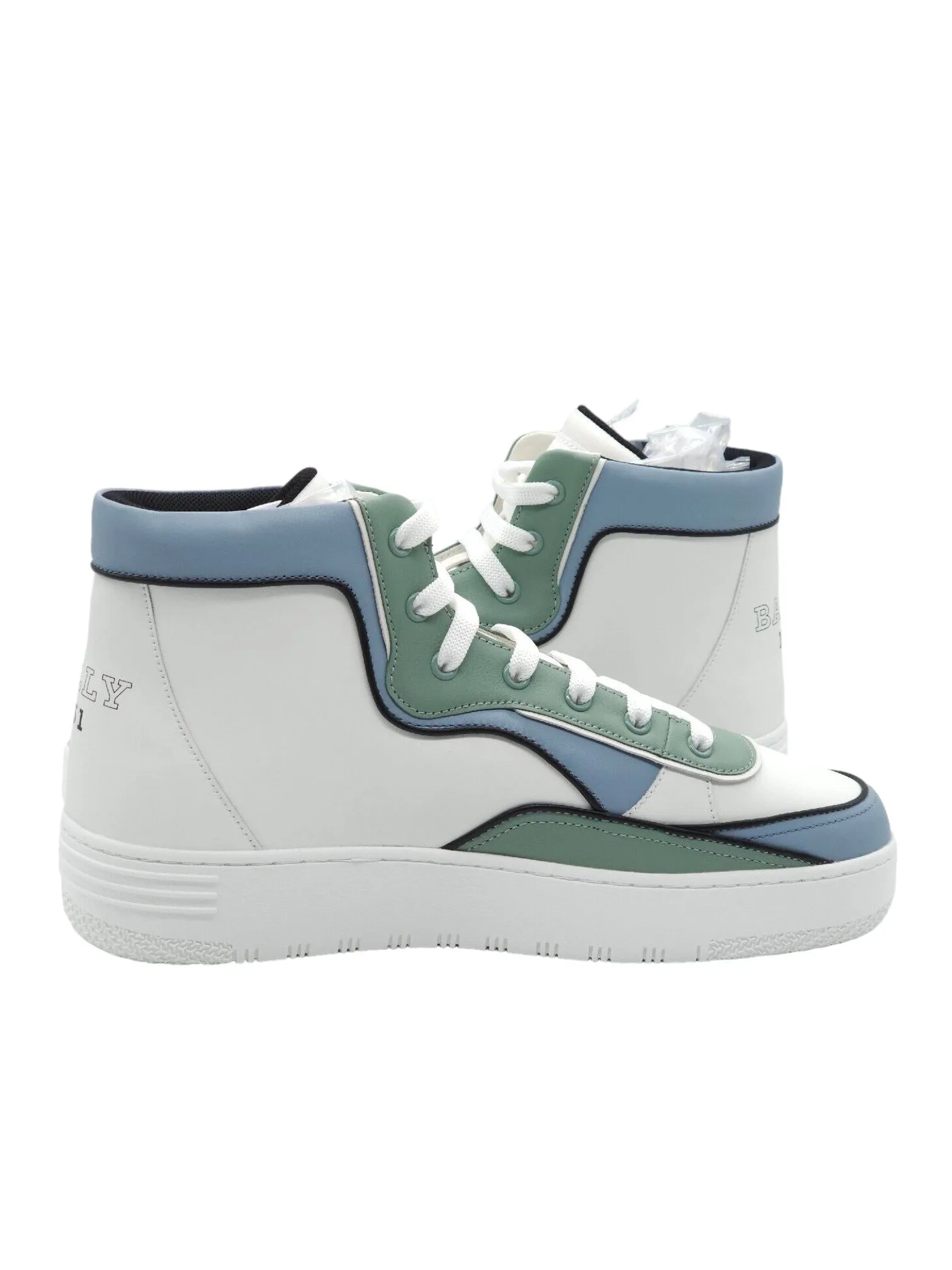 Bally Kenton 6302315 Men's White High Top Leather Sneakers