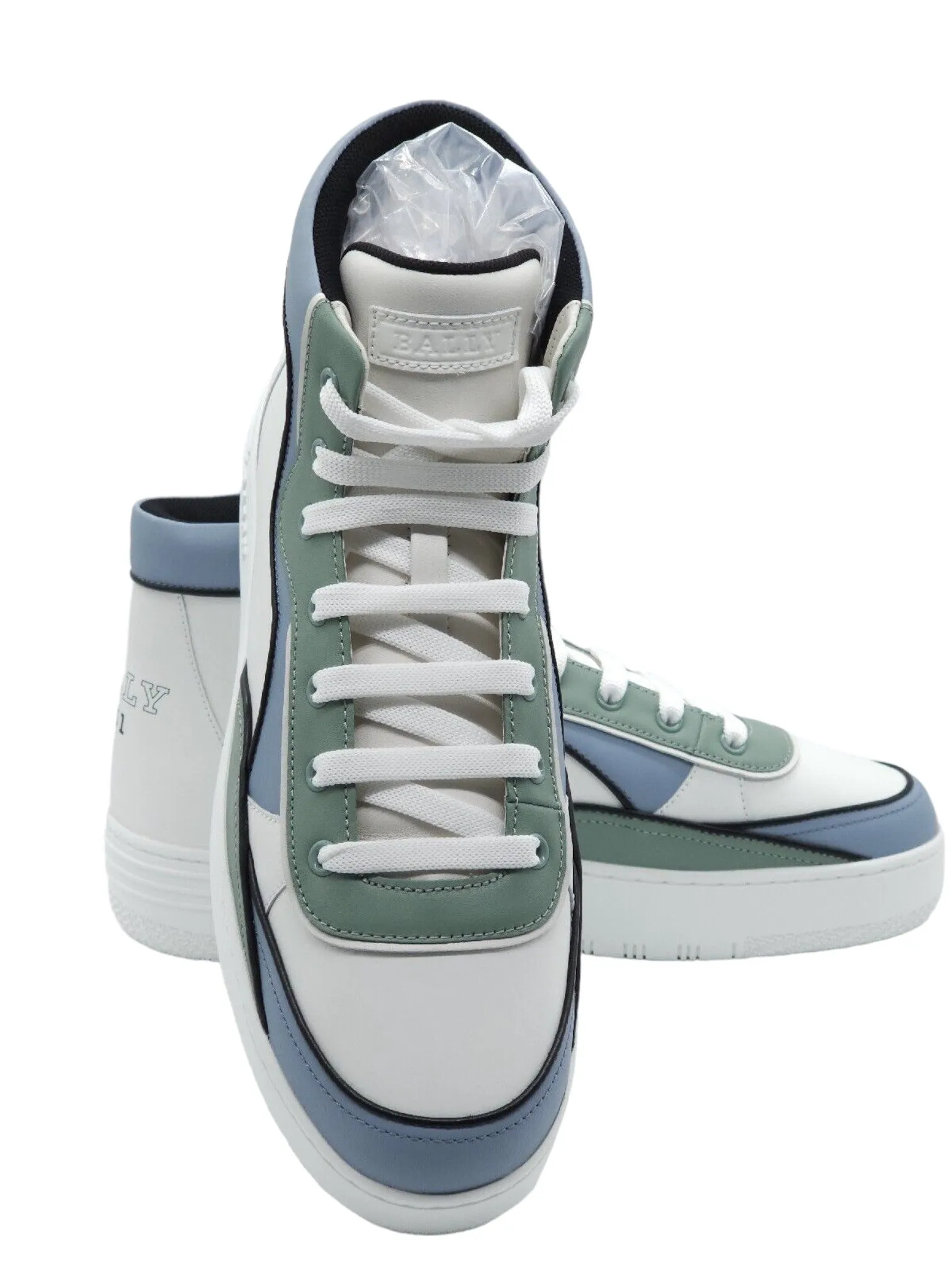 Bally Kenton 6302315 Men's White High Top Leather Sneakers