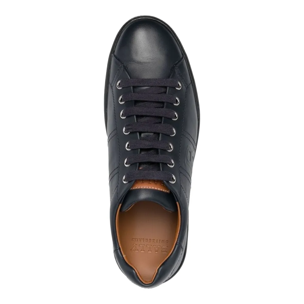 Bally Orivel Men's 6240302 Navy Leather Sneaker
