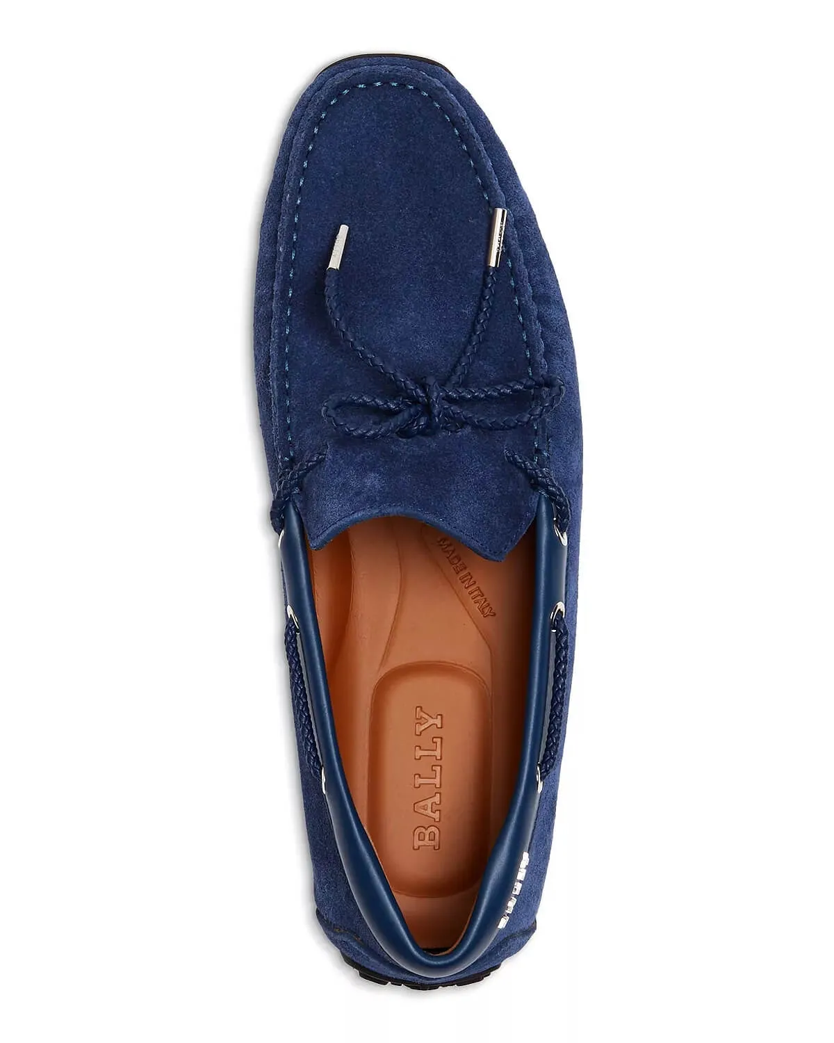 Bally Pindar Men's 6231346 Blue Leather Suede Drivers