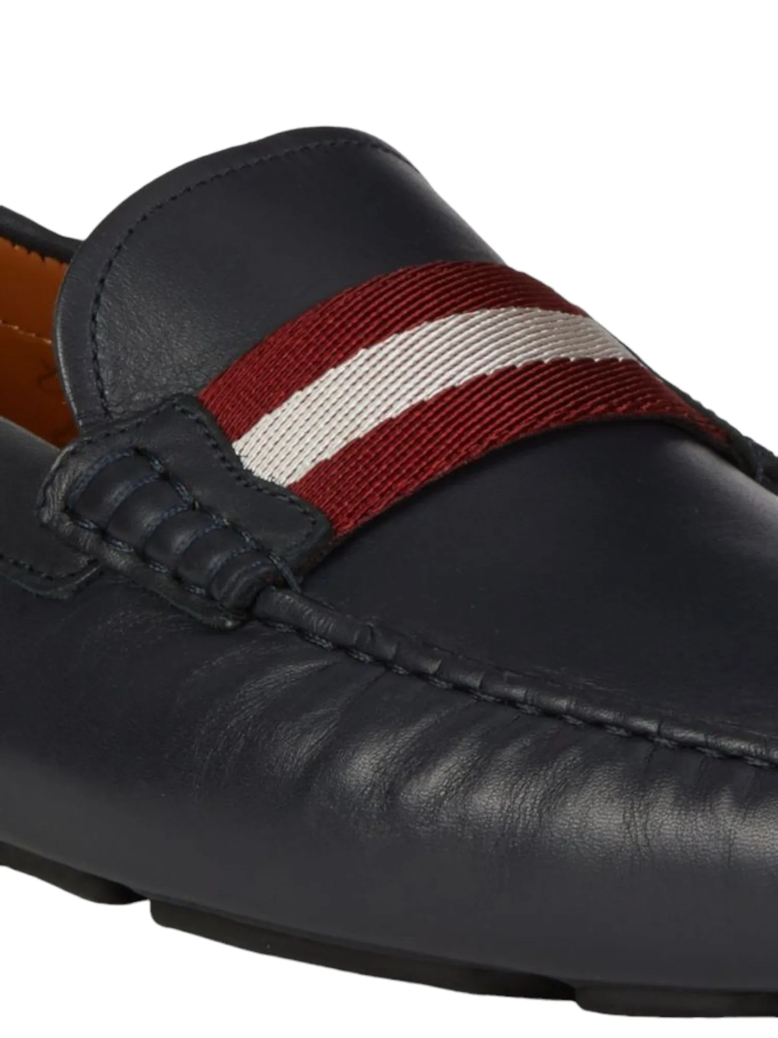 Bally Waltec Men's 6198385 Navy Blue Leather Loafer