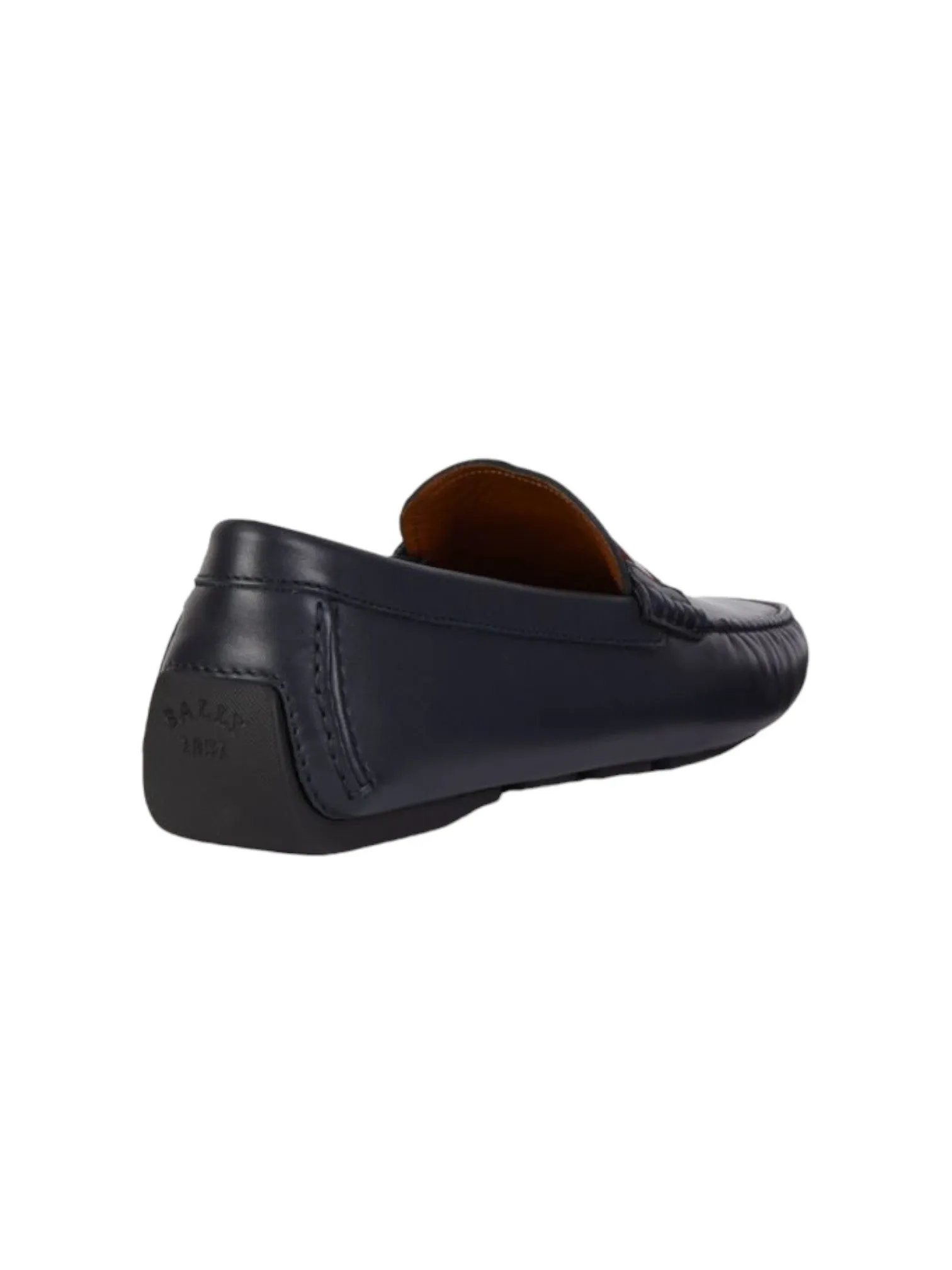 Bally Waltec Men's 6198385 Navy Blue Leather Loafer