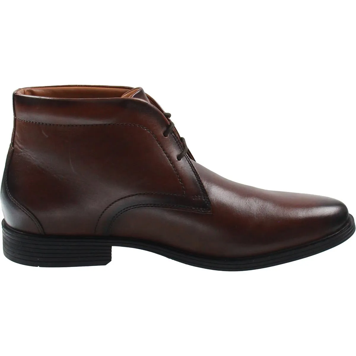 BHFO Mens Logo Leather Chukka Boots