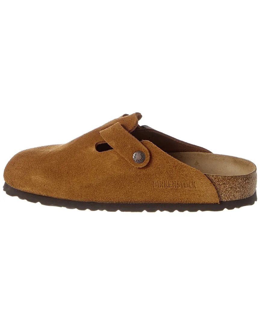 Birkenstock Boston Soft Footbed Suede Leather Clog