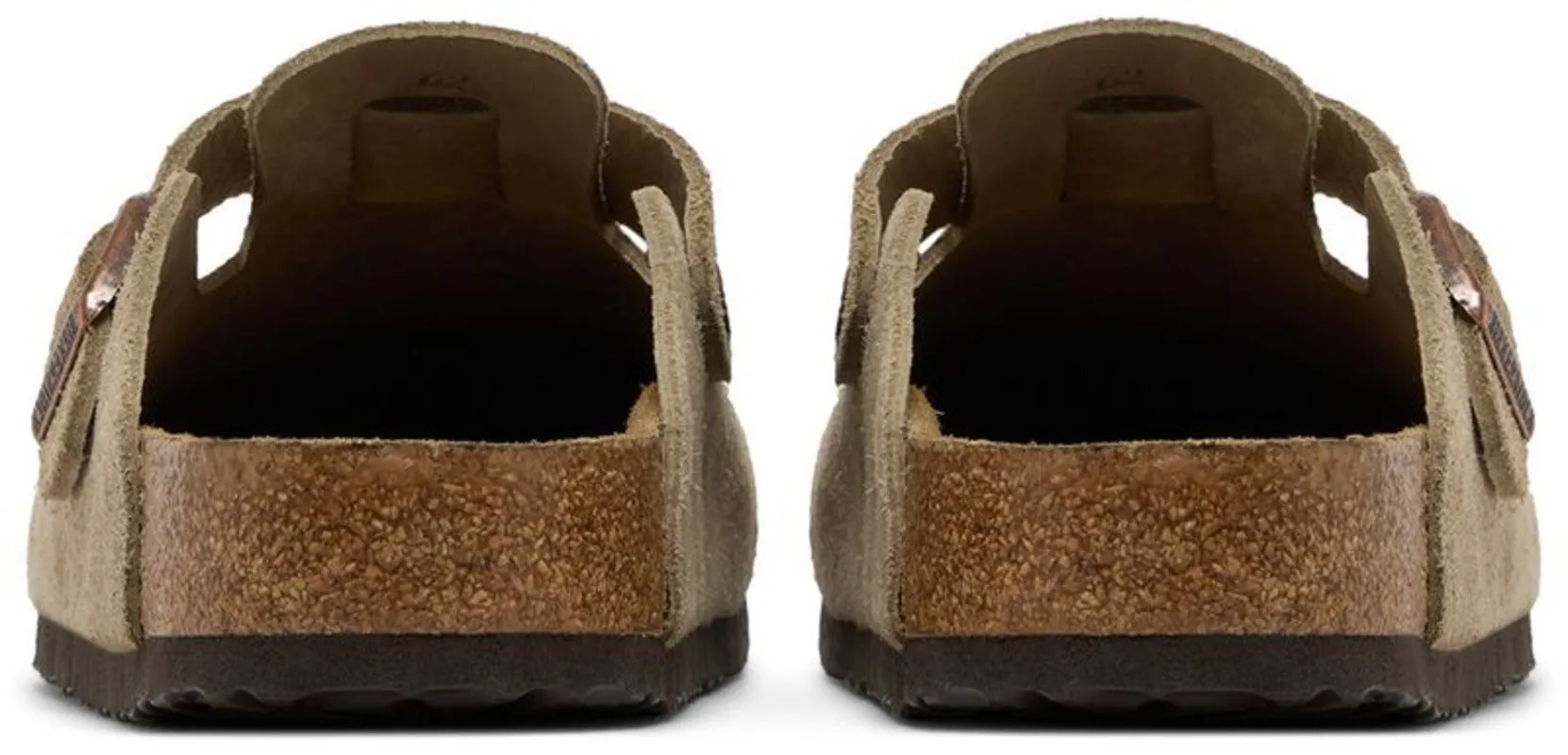 Birkenstock Boston Soft Footbed Suede Taupe