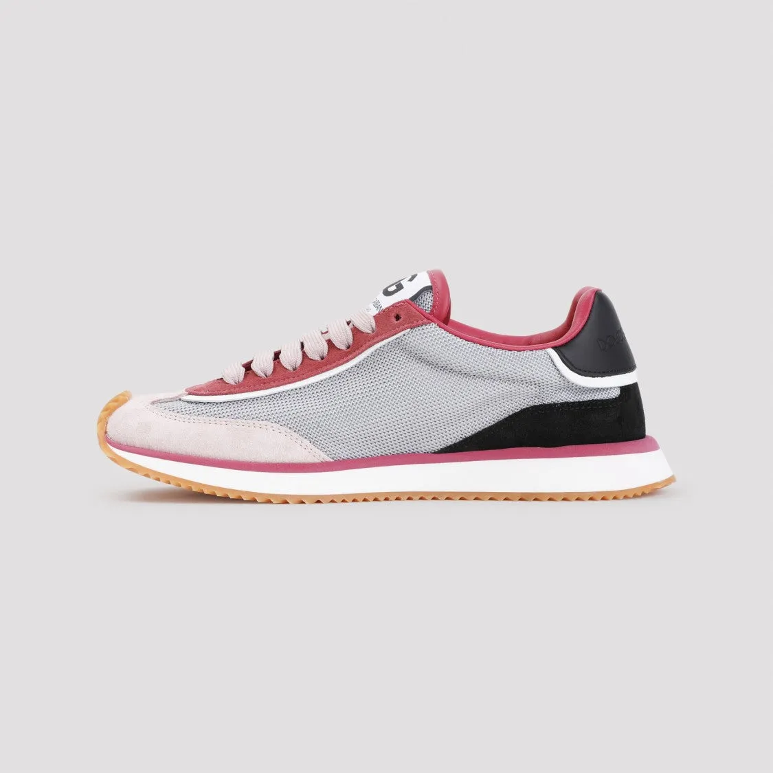 Calf Leather And Polyester Sneakers