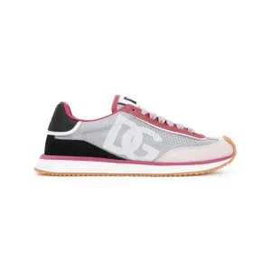Calf Leather And Polyester Sneakers