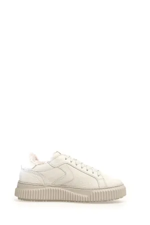 Calfskin Sneakers With Removable Insole And Ultra-Light Rubber Sole