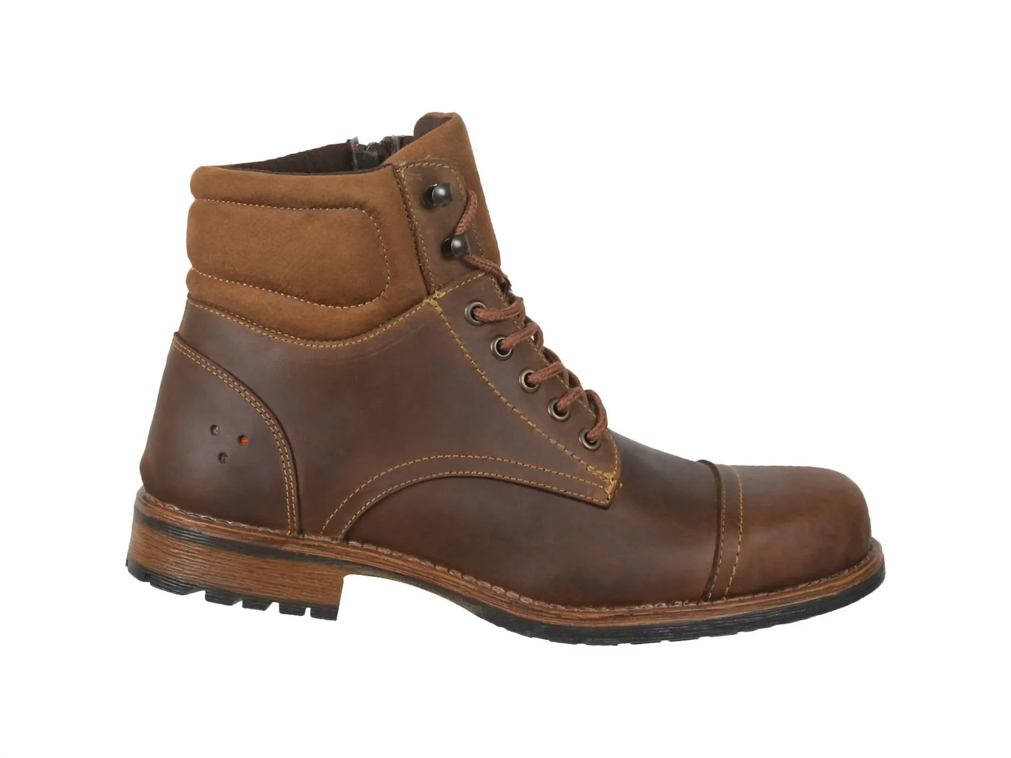 Casual Leather Mercer Boot In Brown