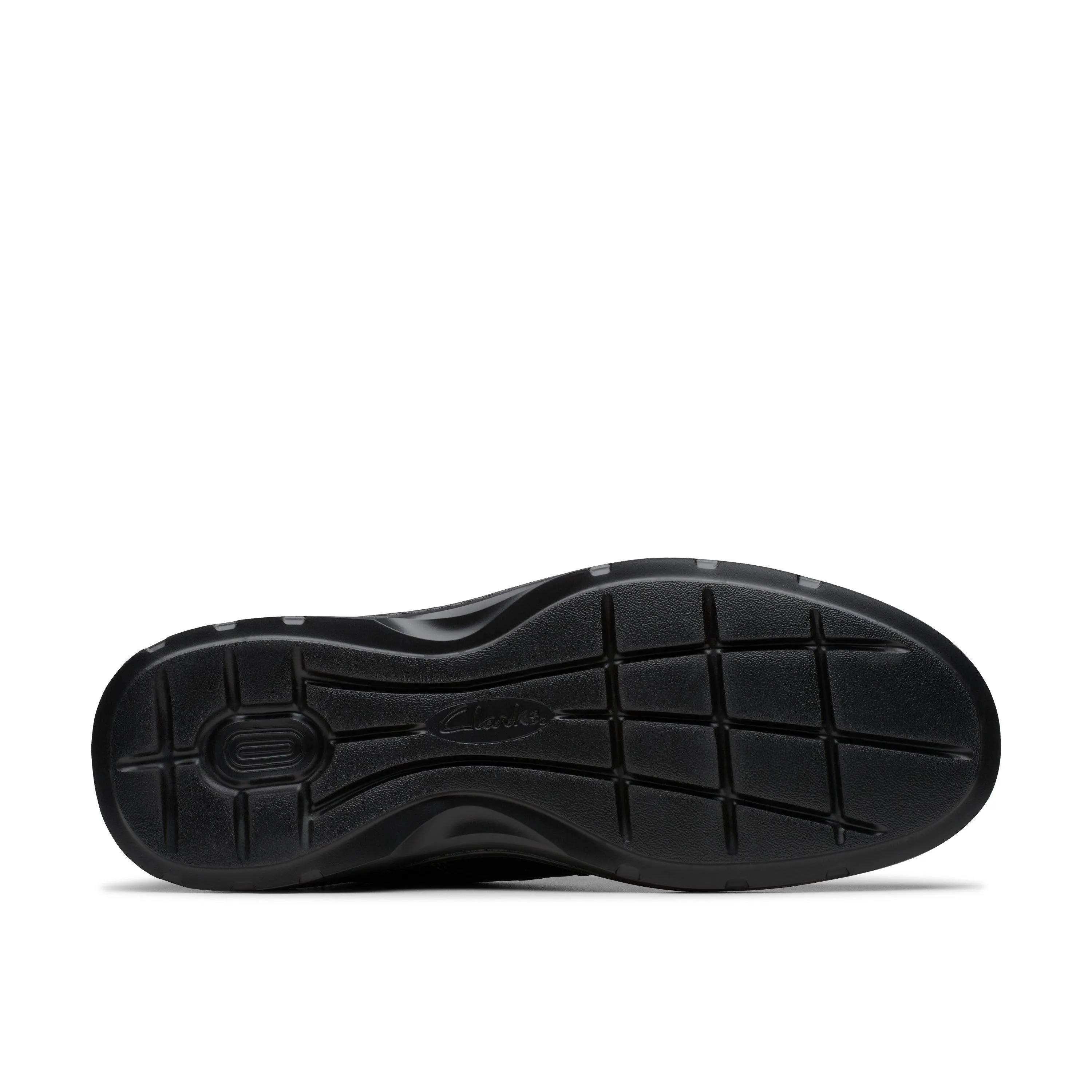 Clarks Gessler Cap in Black Leather