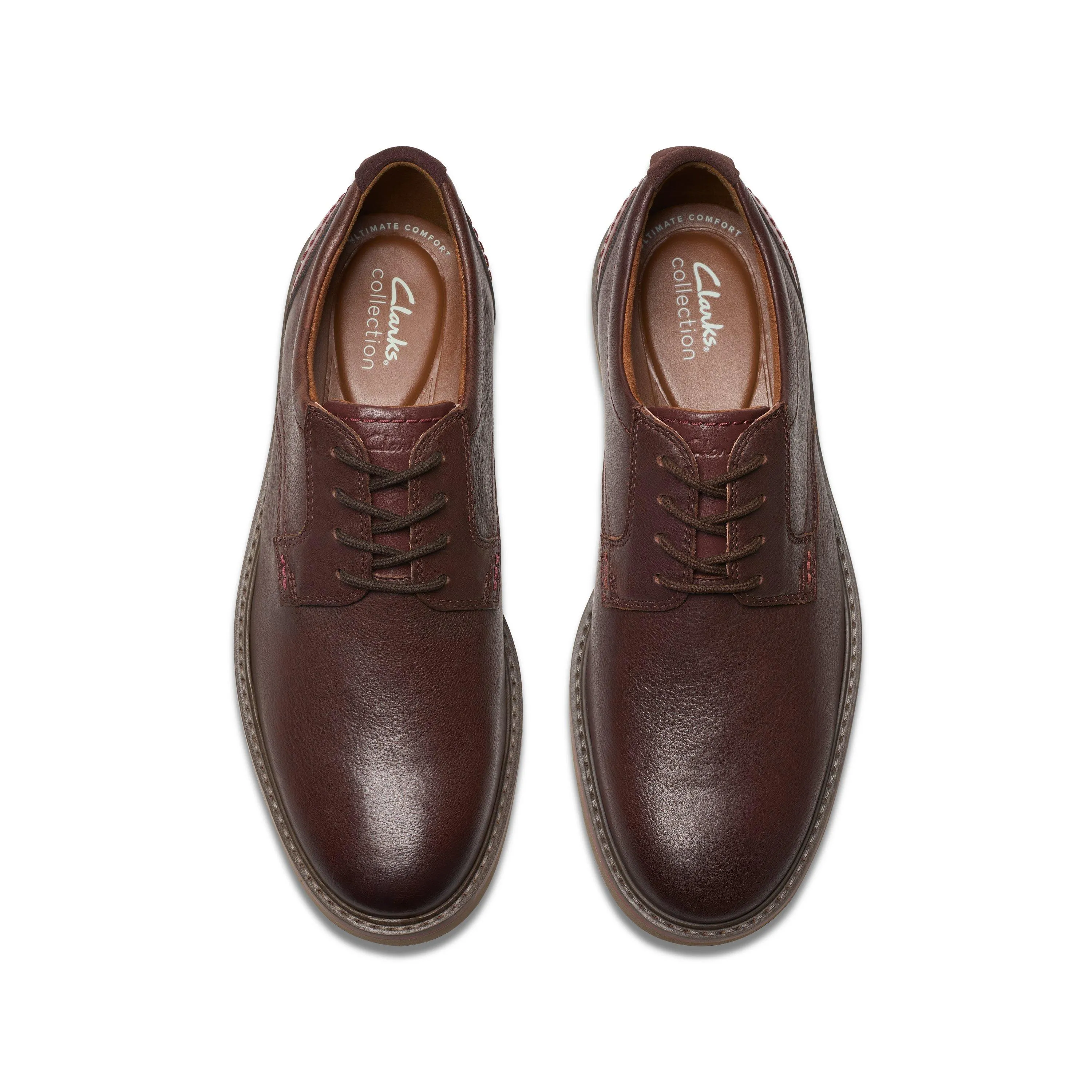 Clarks Radcliff Low in Brown Leather