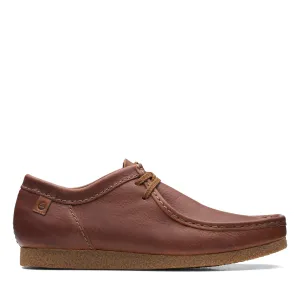 Clarks Shacre II Run in Brown Leather