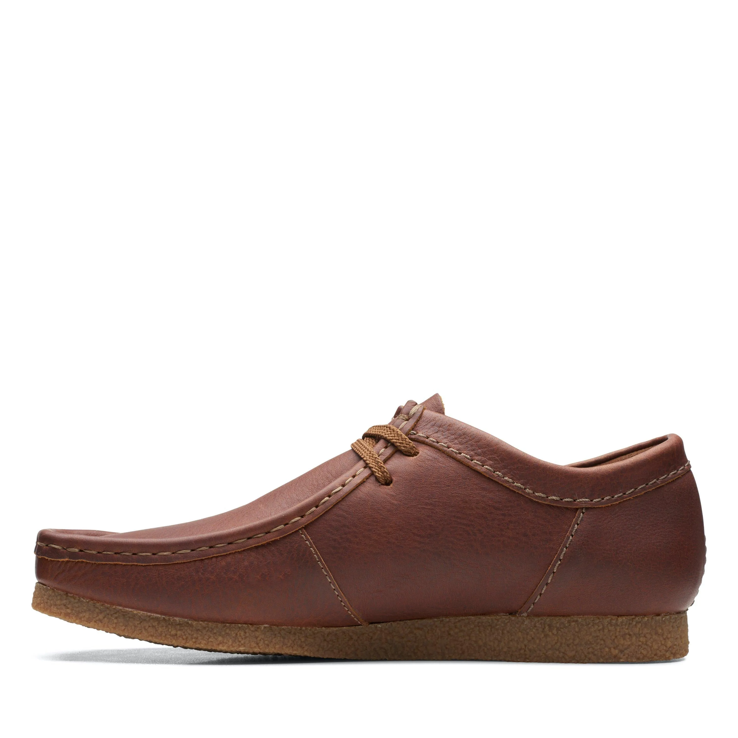Clarks Shacre II Run in Brown Leather
