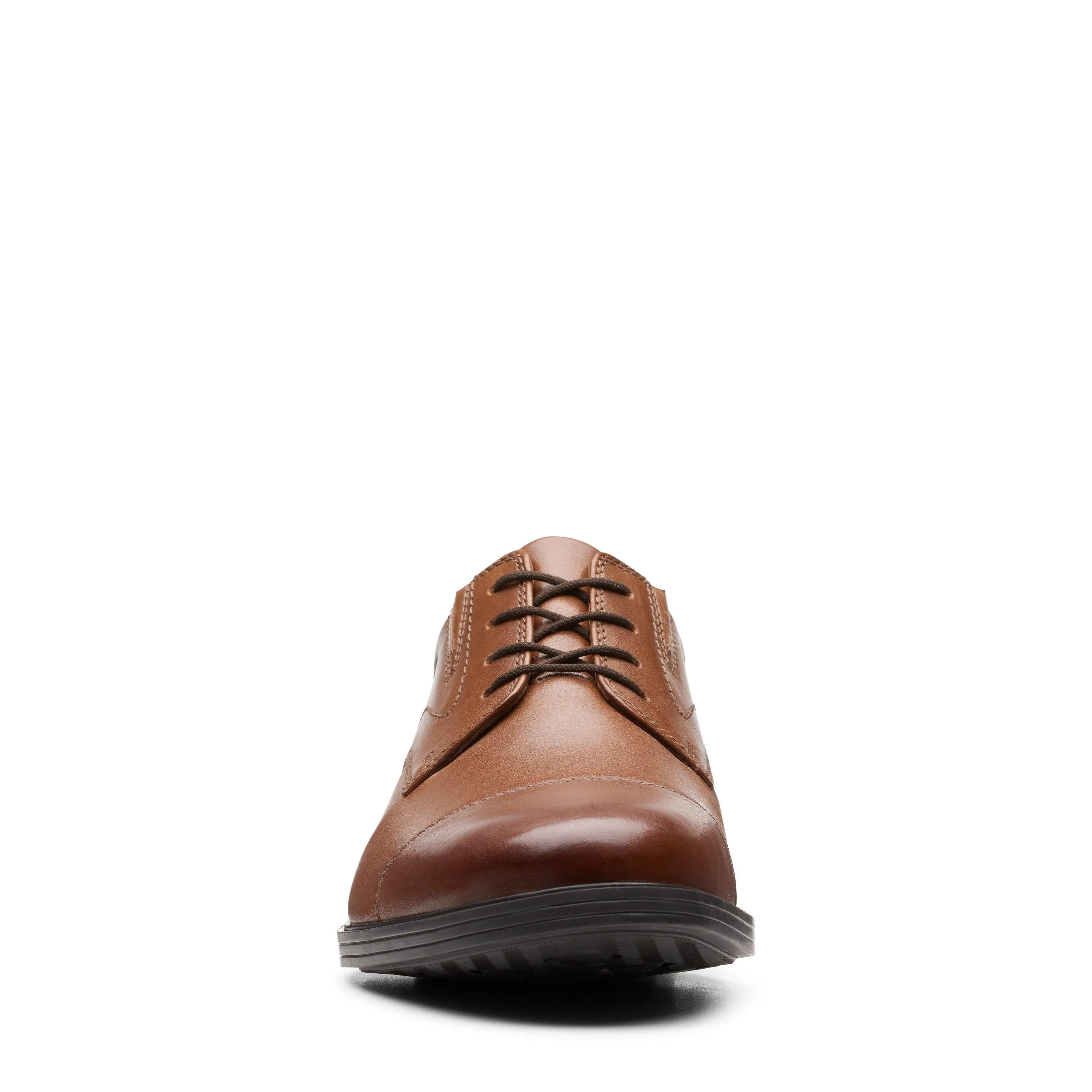 Clarks Whiddon Cap in Brown Leather