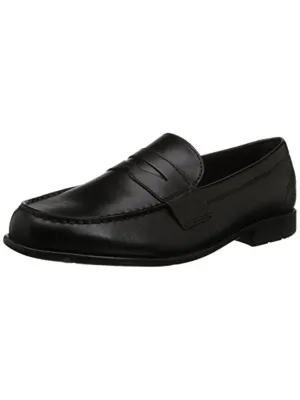 Classic  Mens Leather Slip On Penny Loafers