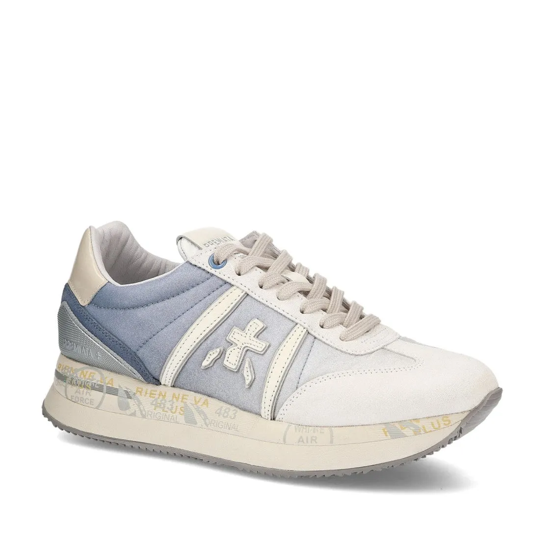 Conny Sneakers In White Suede