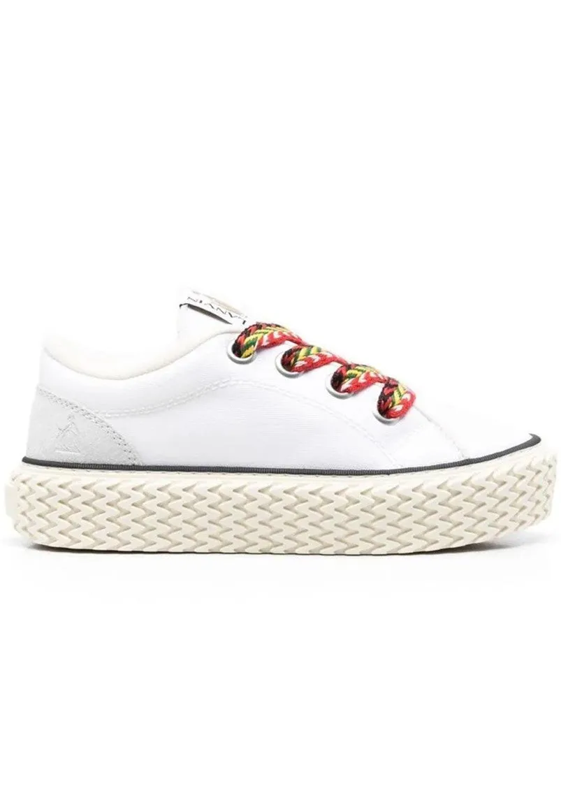 Cotton Lace-Up Sneakers