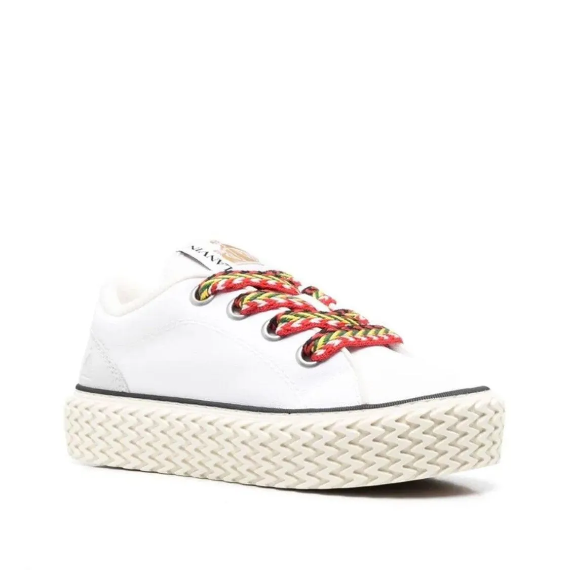 Cotton Lace-Up Sneakers