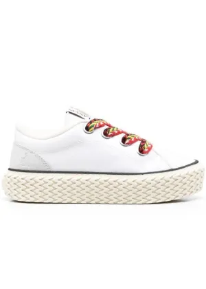 Cotton Lace-Up Sneakers