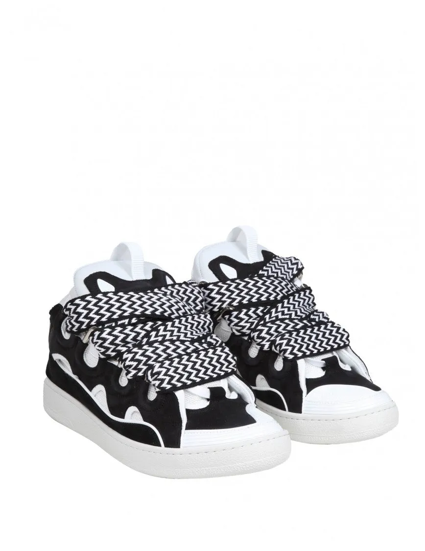 Curb Sneakers Curb Leather And Suede Sneakers With Multicolor Lace