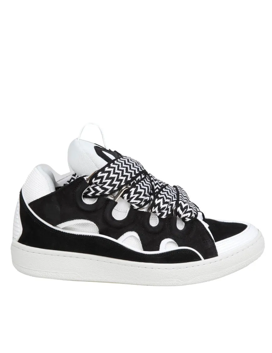 Curb Sneakers Curb Leather And Suede Sneakers With Multicolor Lace