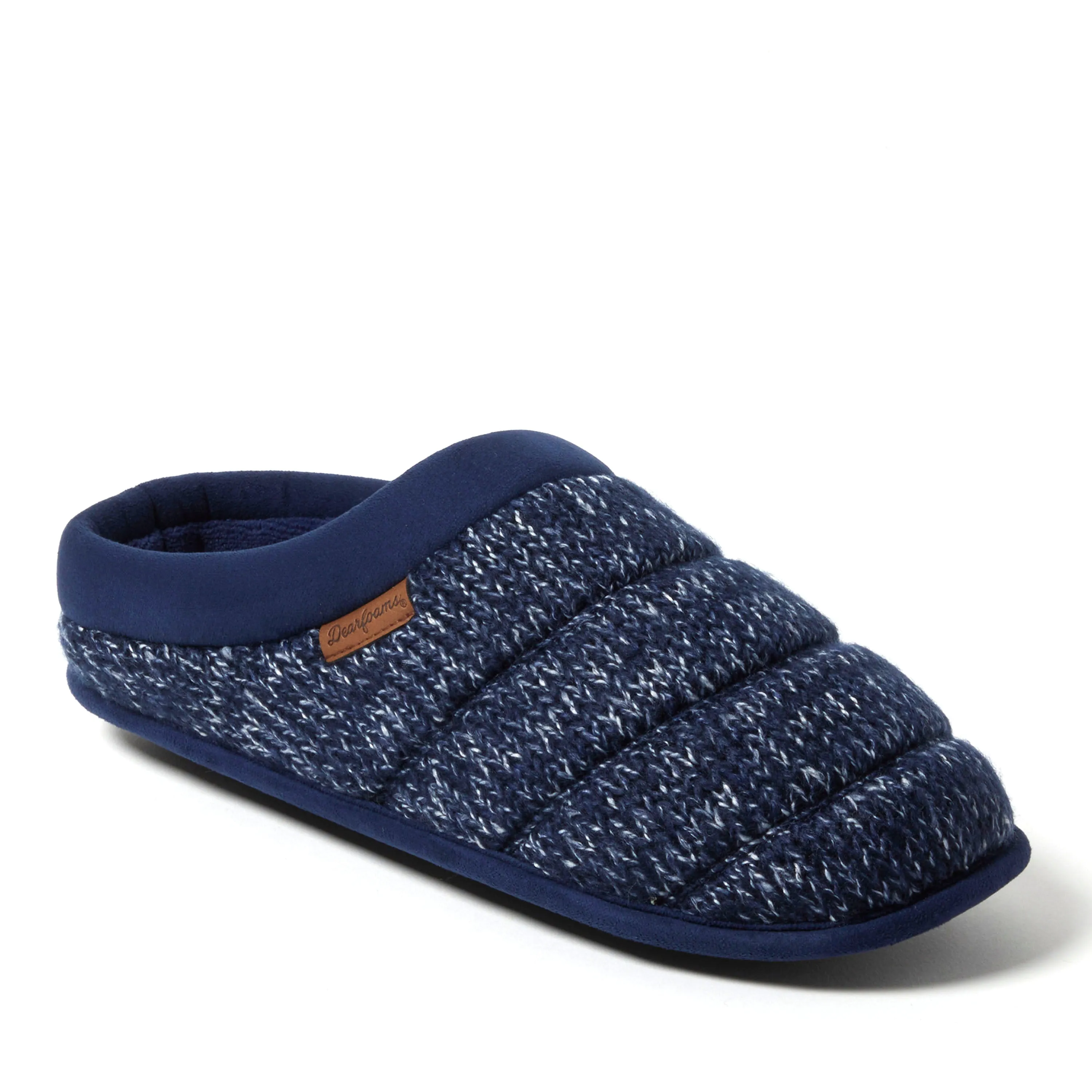 Dearfoams Mens Asher Marled Knit Clog