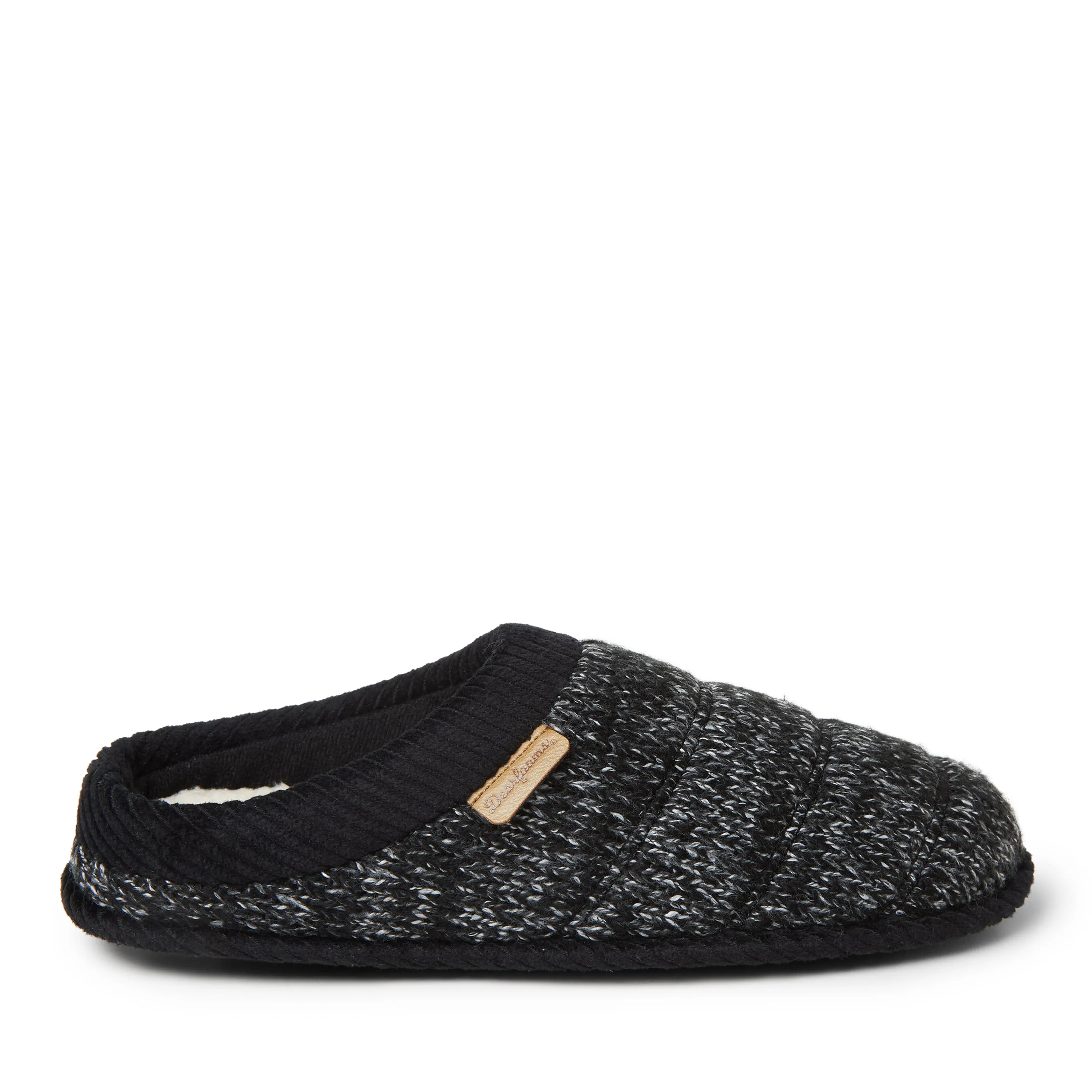 Dearfoams Mens Asher Marled Knit Clog