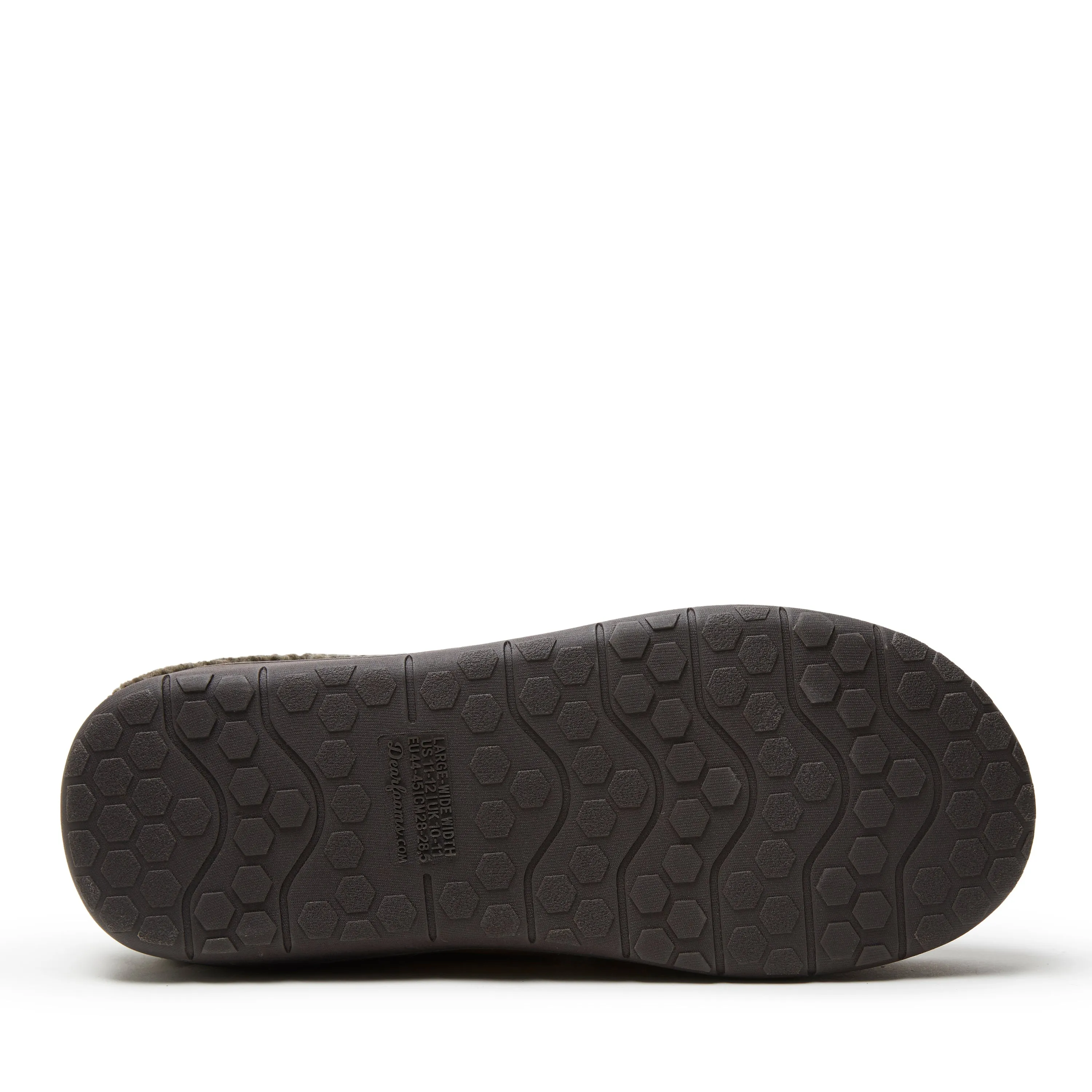 Dearfoams Mens Brendan Microsuede Moc Toe Clog with Whipstitch