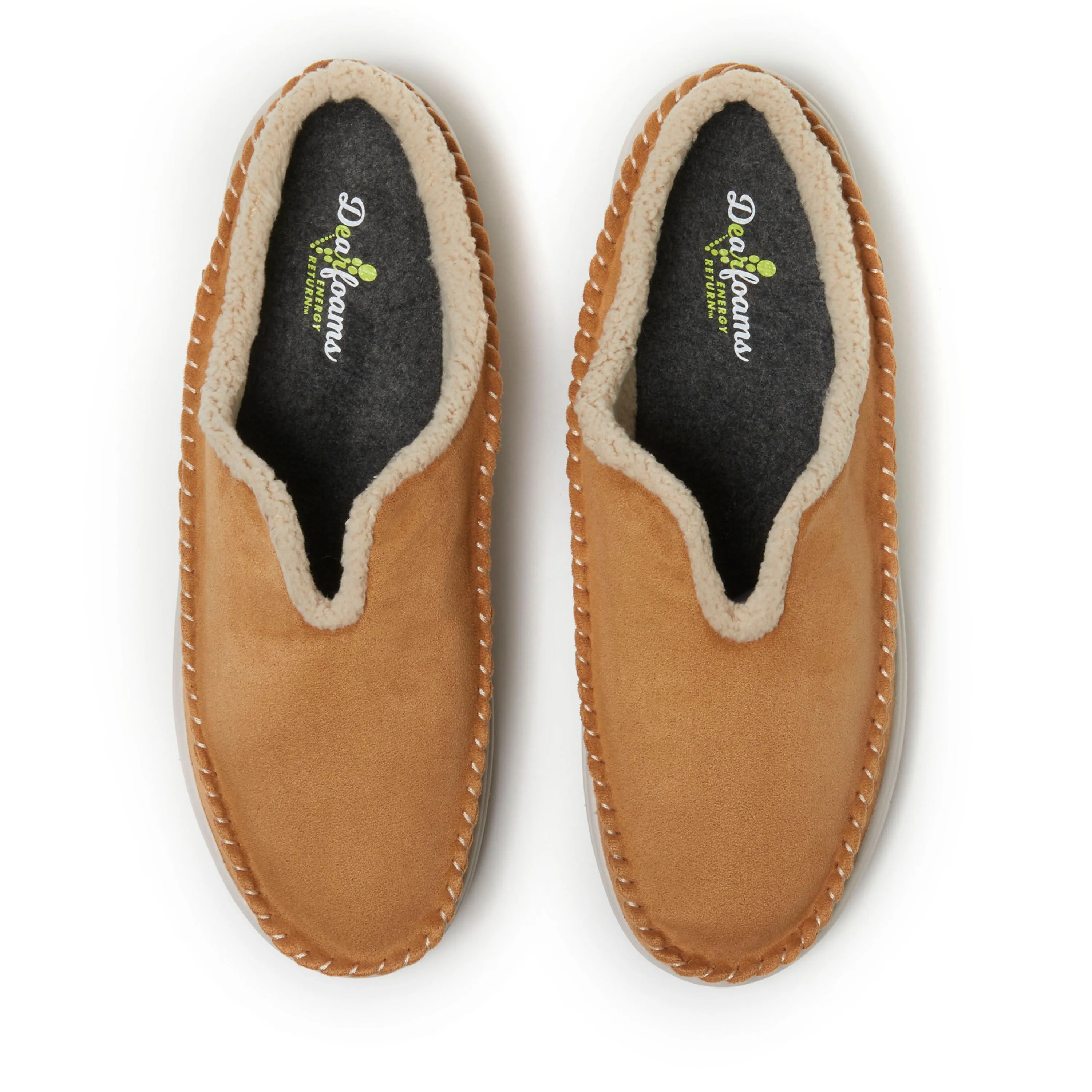 Dearfoams Men's Elm Water-Resistant Energy Return Split Top Clog
