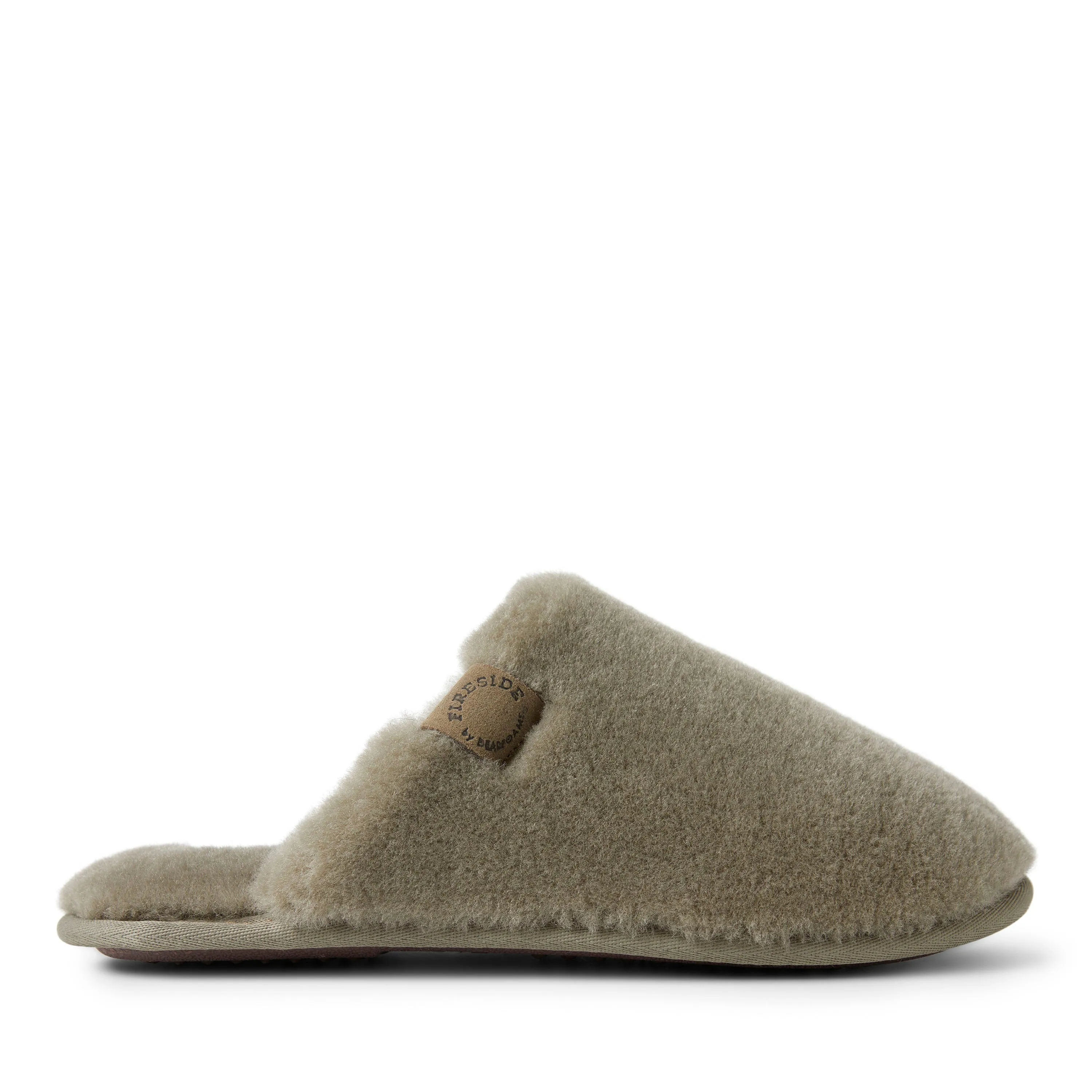 Dearfoams Men's Fireside Broome Genuine Shearling Scuff