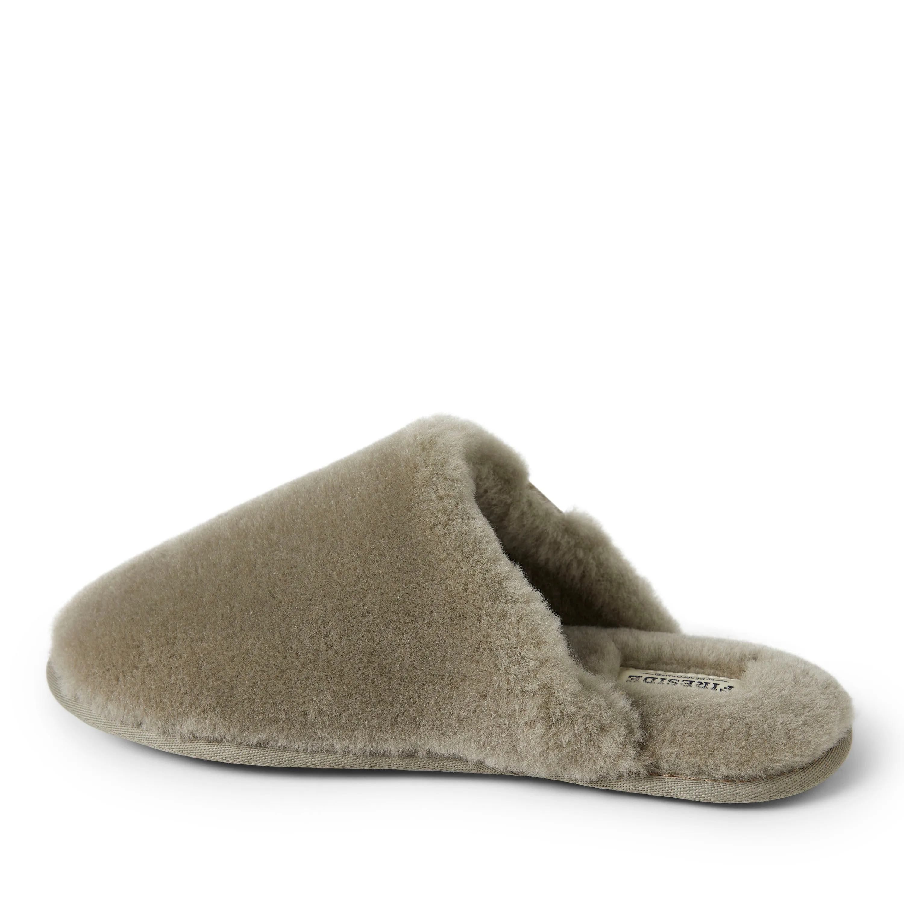 Dearfoams Men's Fireside Broome Genuine Shearling Scuff
