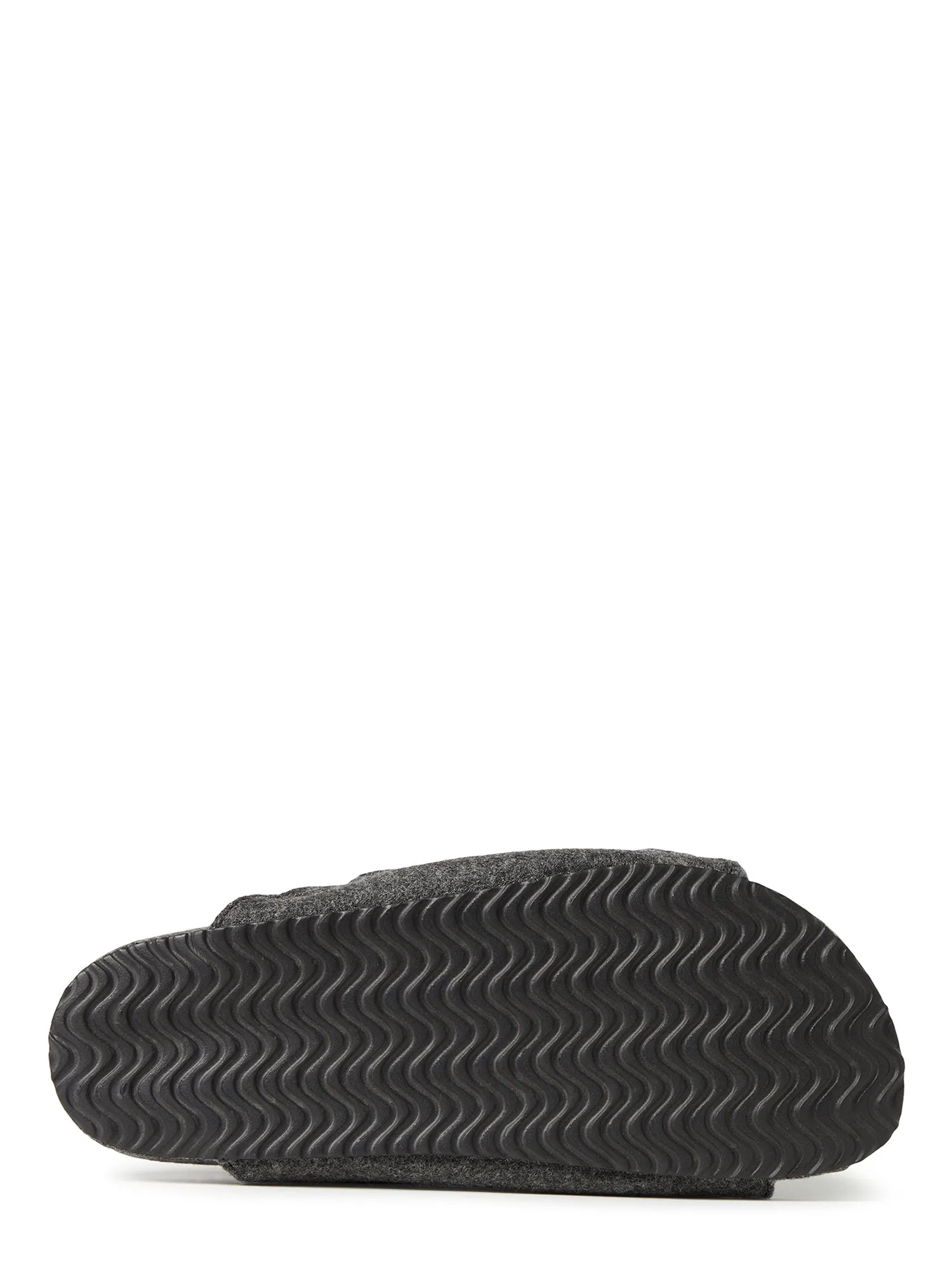 Dearfoams Men's Maddox Wool Blend Double Strap Slide