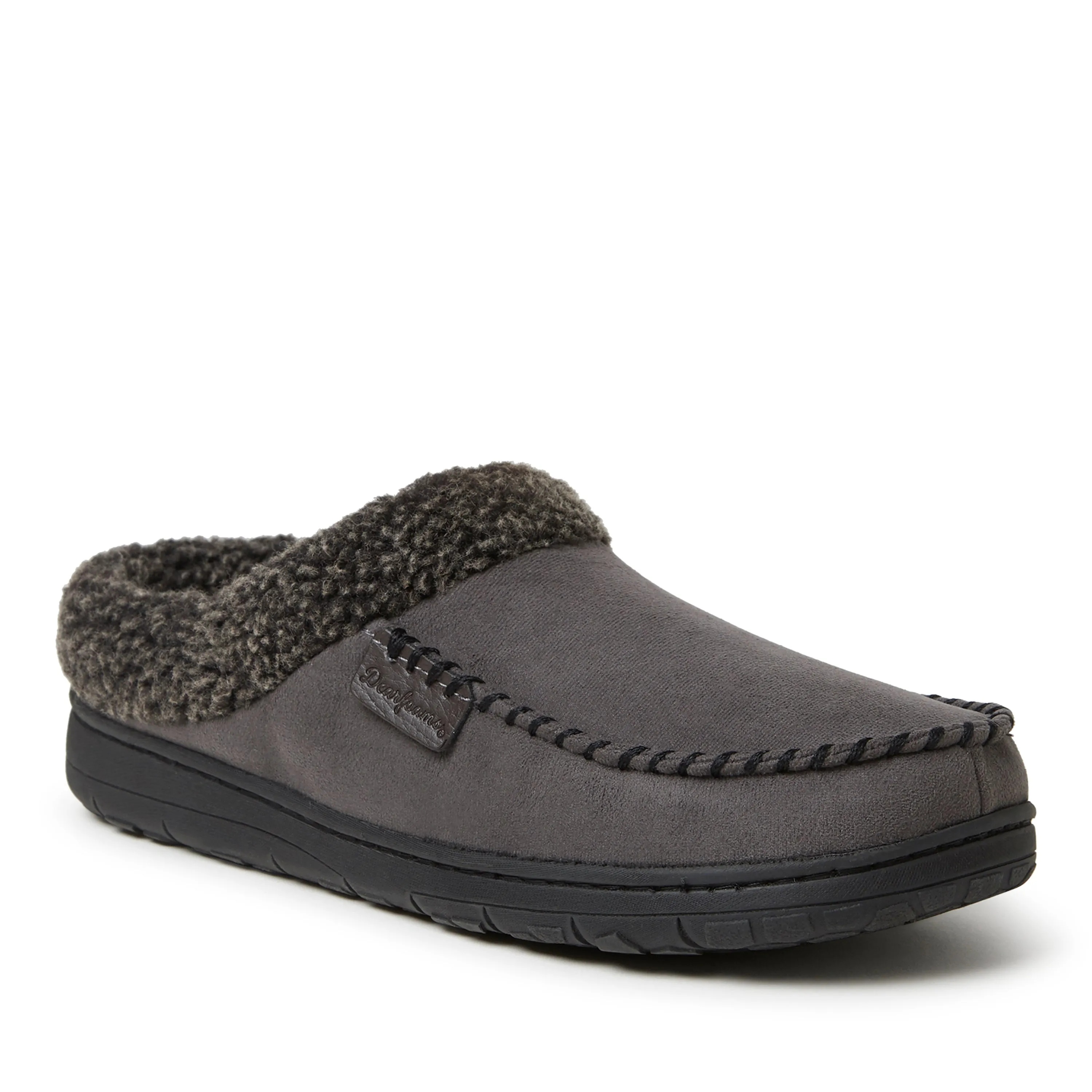 Dearfoams Men's Microsuede Clog Slipper